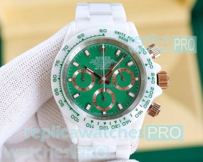 Japan Grade Ceramic Rolex Daytona AET Remould British Racing Green Watch Replica